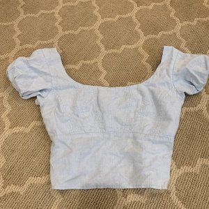 Urban Outfitters puff sleeve crop top
